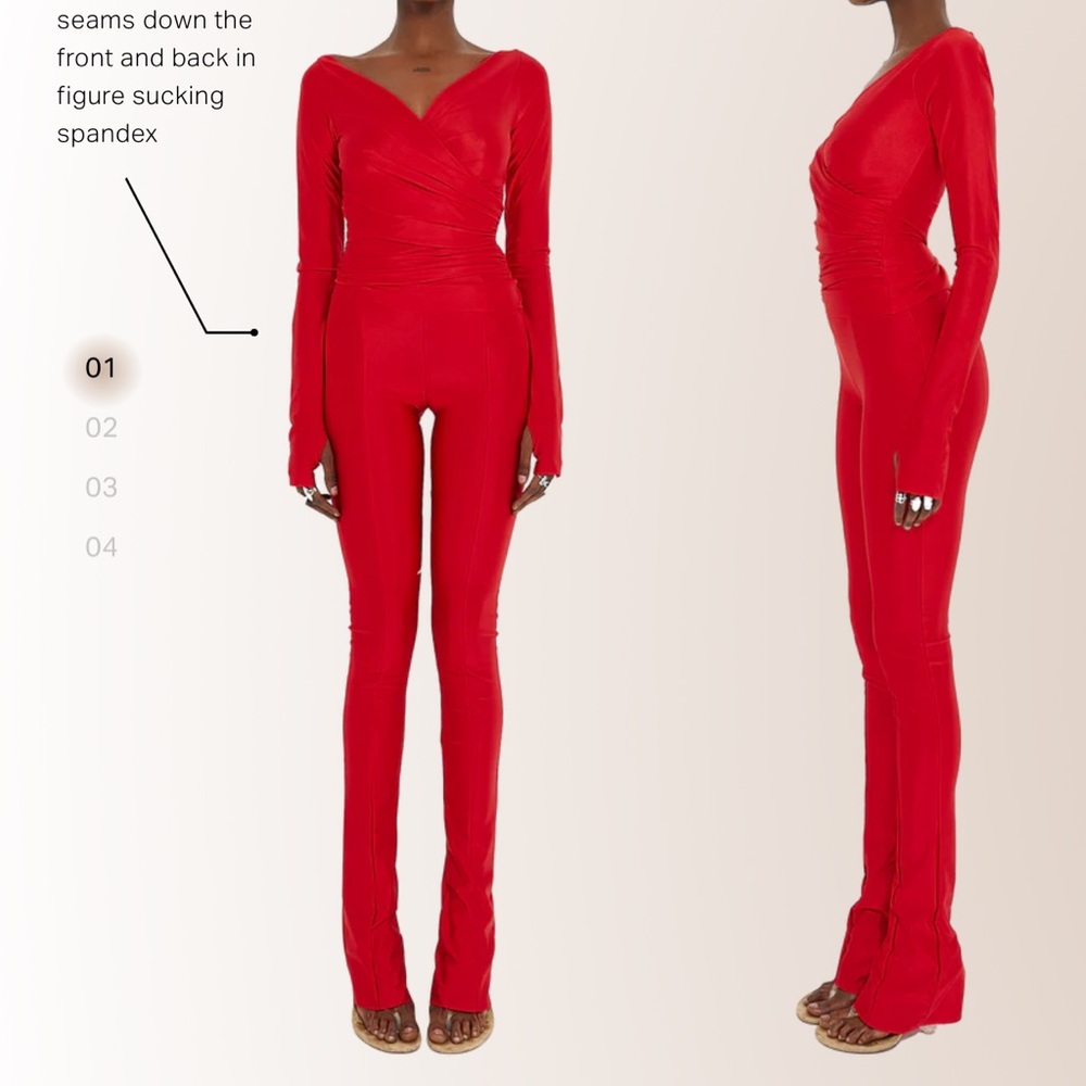 Coucoo- Red Flag Lanai top/ legging co-ord set